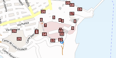 Dalt Vila Ibiza Stadtplan