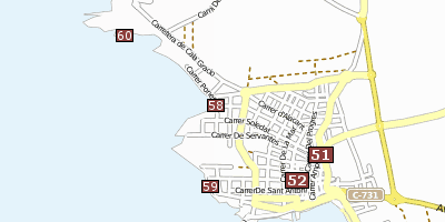 Sant Antonio Ibiza Stadtplan